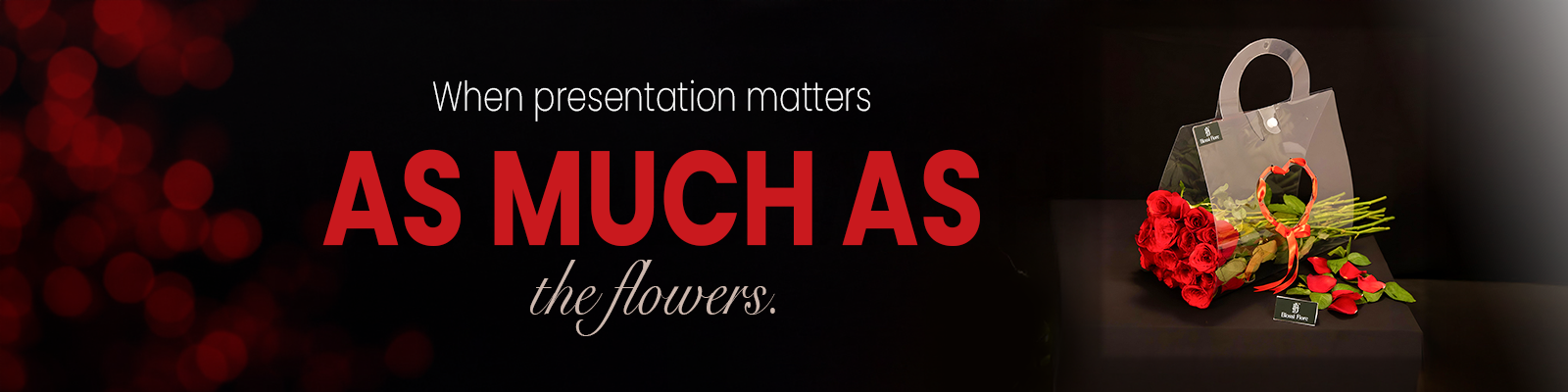 Flowers in Bags Banner