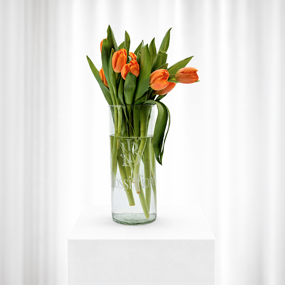 Glass Aura - Orange Tulips